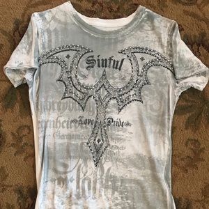 Sinful by Affliction bling shirt